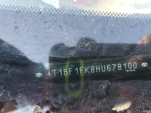 4T1BF1FK8HU678100 - 2017 TOYOTA CAMRY LE BURGUNDY photo 12