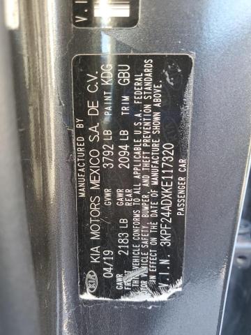 3KPF24ADXKE117320 - 2019 KIA FORTE FE Boz foto 13