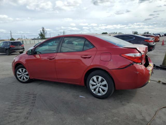 2T1BURHE2GC708820 - 2016 TOYOTA COROLLA L Qırmızı foto 2