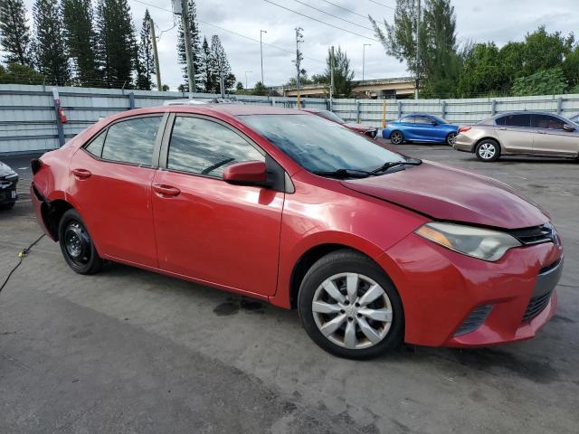 2T1BURHE2GC708820 - 2016 TOYOTA COROLLA L Qırmızı foto 4