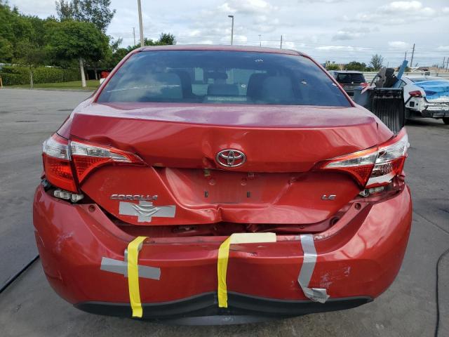 2T1BURHE2GC708820 - 2016 TOYOTA COROLLA L Qırmızı foto 6