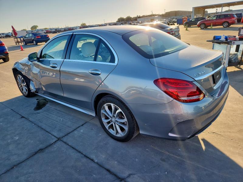 55SWF4KB5FU038251 - 2015 MERCEDES-BENZ C 300 4MATIC SILVER photo 2