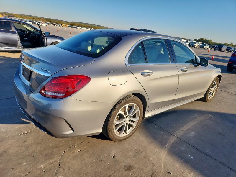 55SWF4KB5FU038251 - 2015 MERCEDES-BENZ C 300 4MATIC SILVER photo 3