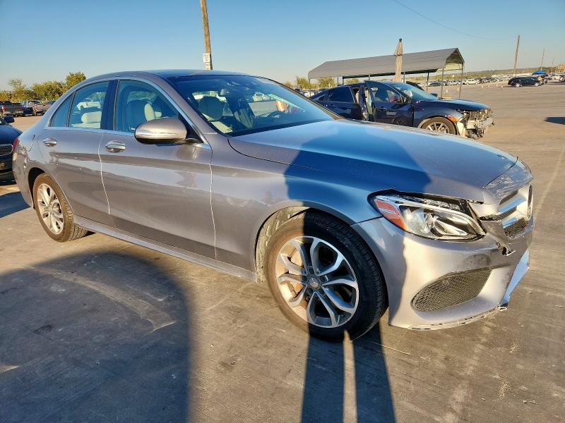 55SWF4KB5FU038251 - 2015 MERCEDES-BENZ C 300 4MATIC SILVER photo 4