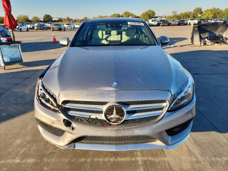 55SWF4KB5FU038251 - 2015 MERCEDES-BENZ C 300 4MATIC SILVER photo 5