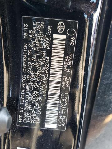 JTDKN3DU3D5682244 - 2013 TOYOTA PRIUS შავი ფოტო 12