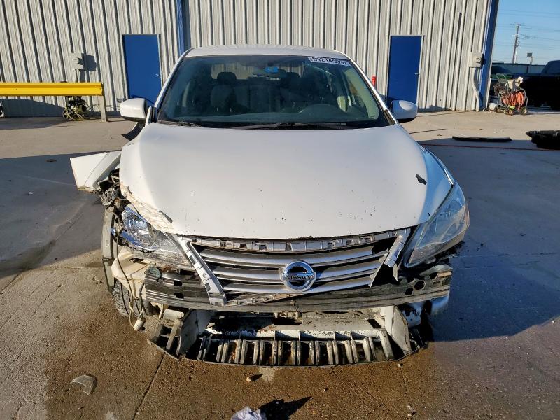 3N1AB7AP2FL657089 - 2015 NISSAN SENTRA S WHITE photo 5