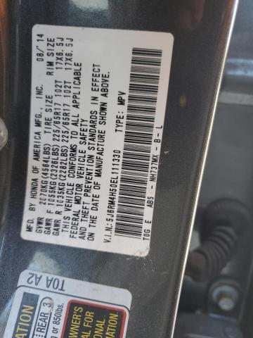 5J6RM4H50EL111330 - 2014 HONDA CR-V EX Графитовый фото 13