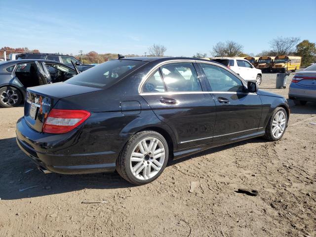 WDDGF81X98F115136 - 2008 MERCEDES-BENZ C 300 4MATIC BLACK photo 3