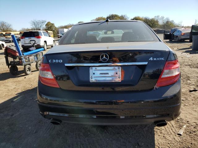 WDDGF81X98F115136 - 2008 MERCEDES-BENZ C 300 4MATIC BLACK photo 6