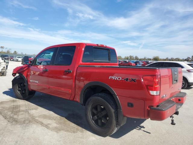 1N6AA0EC1BN305840 - 2011 NISSAN TITAN S RED photo 2