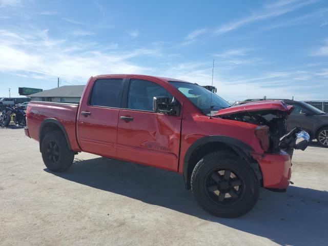 1N6AA0EC1BN305840 - 2011 NISSAN TITAN S RED photo 4