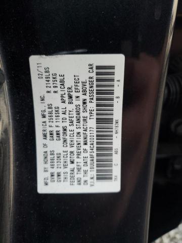 19UUA8F54CA000177 - 2012 ACURA TL BLACK photo 12