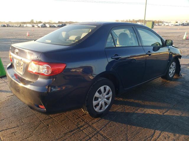 2T1BU4EE1BC597726 - 2011 TOYOTA COROLLA BASE BLUE photo 3