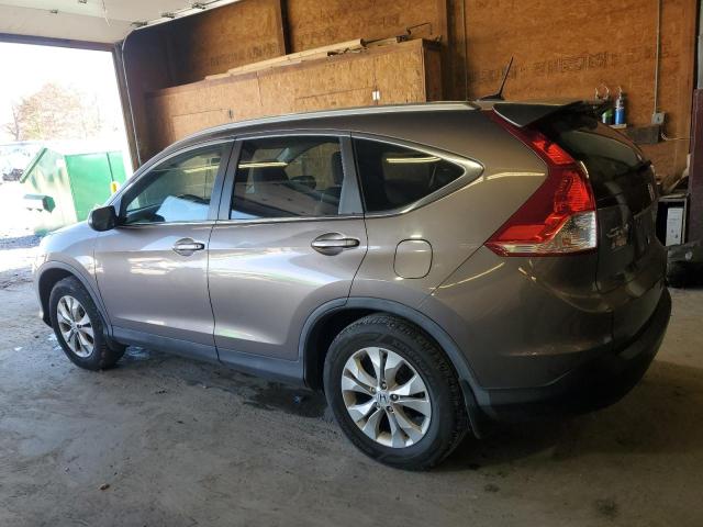 5J6RM4H7XDL028195 - 2013 HONDA CR-V EXL GRAY photo 2