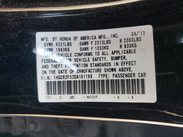 1HGCR2F53DA161199 - 2013 HONDA ACCORD SPORT BLACK photo 12