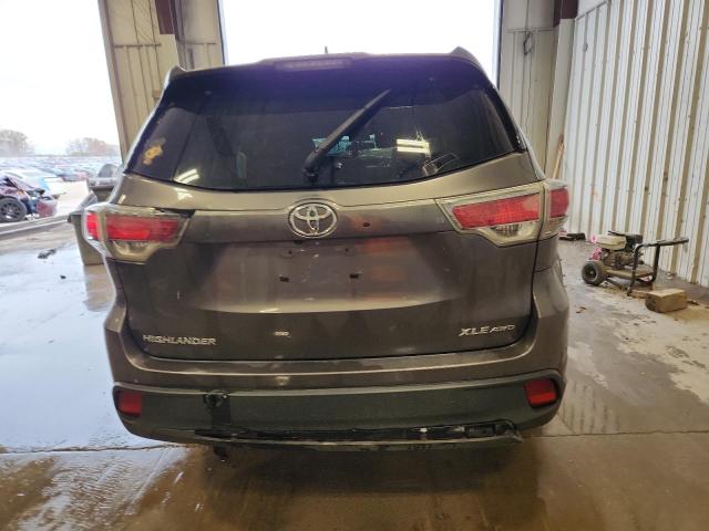 5TDJKRFH6GS503572 - 2016 TOYOTA HIGHLANDER XLE Մոխրագույն լուսանկար 6