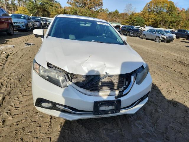 19XFB2F97FE215199 - 2015 HONDA CIVIC EXL WHITE photo 5