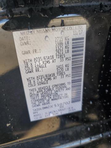 5N1DL0MN2JC510702 - 2018 INFINITI QX60 黑色 照片 13