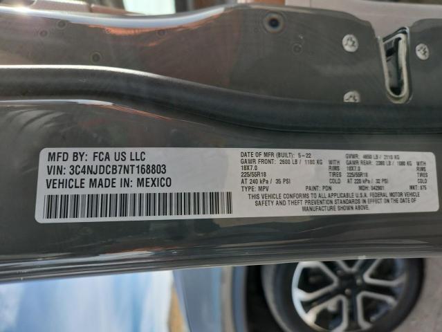 3C4NJDCB7NT168803 - 2022 JEEP COMPASS LIMITED 灰色 照片 13