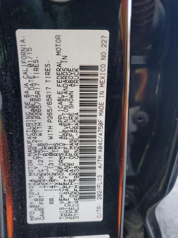 3TMLU4EN5FM179638 - 2015 TOYOTA TACOMA DOUBLE CAB Qara foto 12