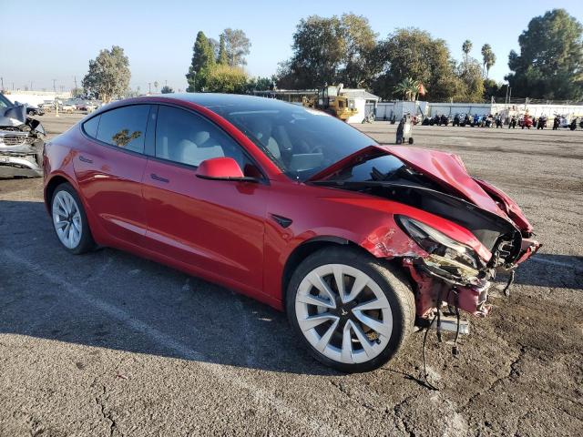 5YJ3E1EB7NF296934 - 2022 TESLA MODEL 3 RED photo 4