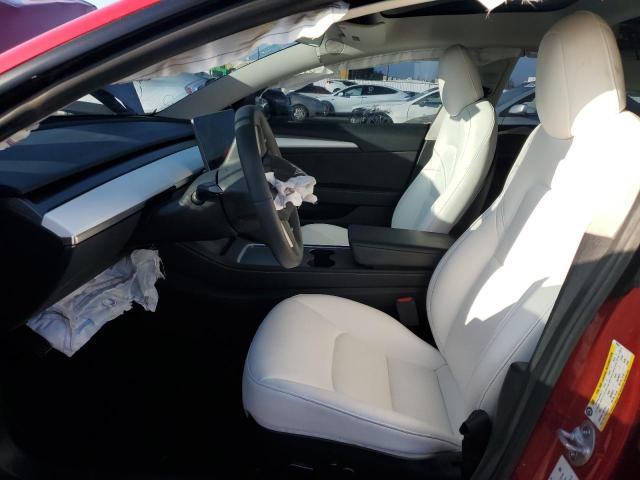 5YJ3E1EB7NF296934 - 2022 TESLA MODEL 3 RED photo 7