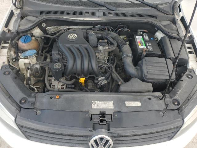 3VW2K7AJ1CM386767 - 2012 VOLKSWAGEN JETTA BASE WHITE photo 11