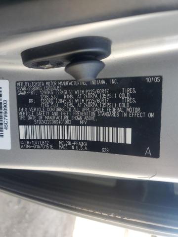 5TDZA22C06S401903 - 2006 TOYOTA SIENNA XLE SILVER photo 13