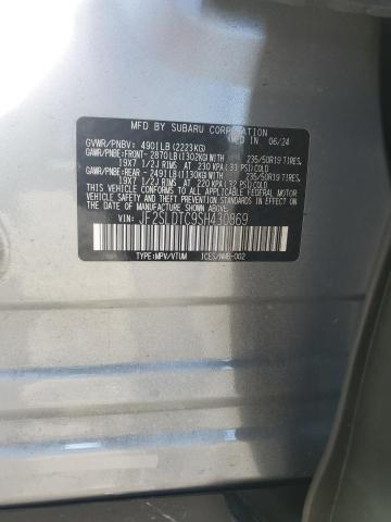 JF2SLDTC9SH430869 - 2025 SUBARU FORESTER TOURING ვერცხლისფერი ფოტო 13