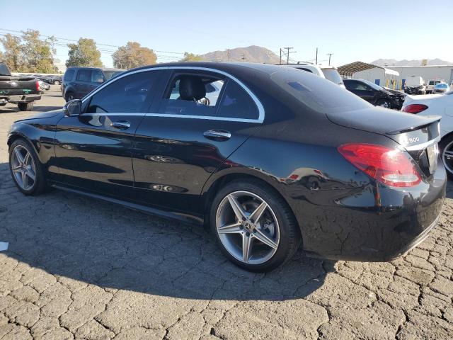 55SWF4KB7HU221461 - 2017 MERCEDES-BENZ C 300 4MATIC BLACK photo 2