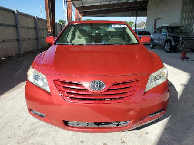 4T4BE46K47R009427 - 2007 TOYOTA CAMRY CE RED photo 5