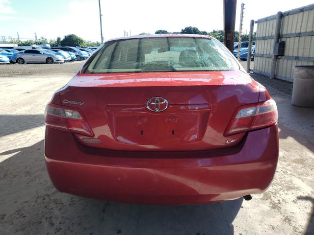 4T4BE46K47R009427 - 2007 TOYOTA CAMRY CE RED photo 6