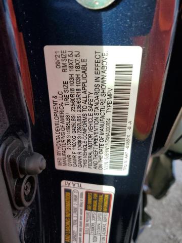 5J6RW1H5XNA000854 - 2022 HONDA CR-V EX BLUE photo 13