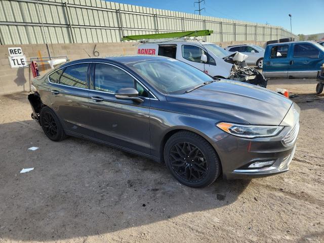 3FA6P0K94HR176987 - 2017 FORD FUSION TITANIUM GRAY photo 4