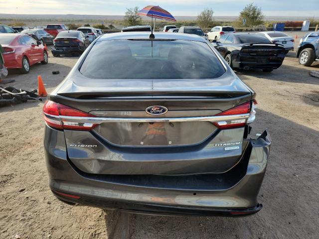 3FA6P0K94HR176987 - 2017 FORD FUSION TITANIUM GRAY photo 6