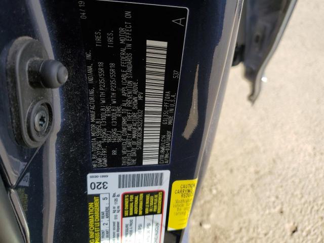 5TDDZ3DC9KS227832 - 2019 TOYOTA SIENNA XLE BLUE photo 13