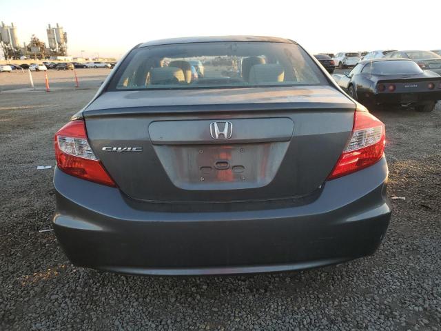2HGFB2F56CH600574 - 2012 HONDA CIVIC LX GRAY photo 6