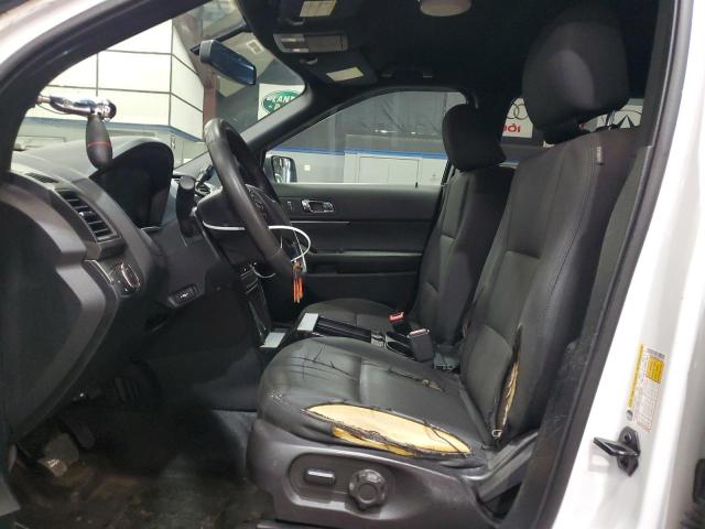 1FM5K8AR8KGA11927 - 2019 FORD EXPLORER POLICE INTERCEPTOR Biały zdjęcie 7