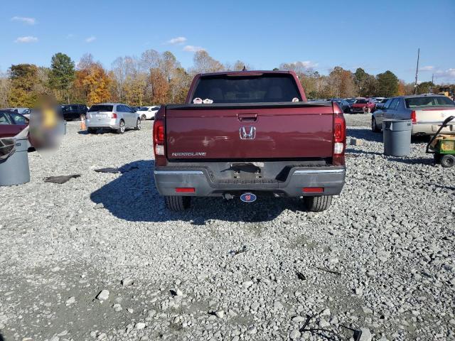 5FPYK2F65HB011309 - 2017 HONDA RIDGELINE RTL BURGUNDY photo 6