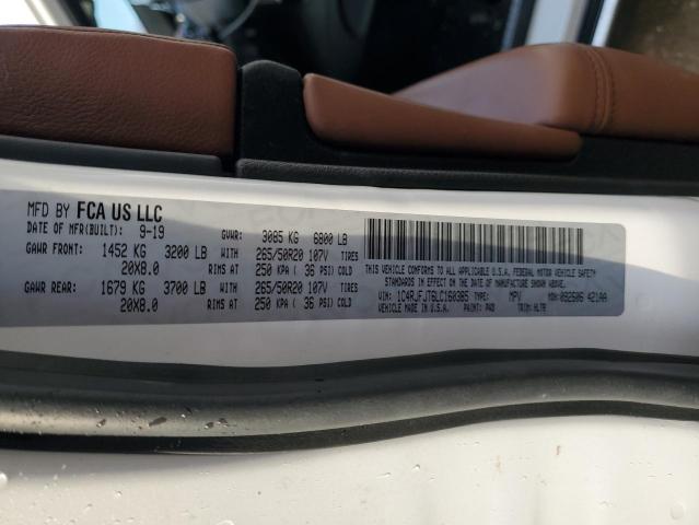 1C4RJFJT6LC160385 - 2020 JEEP GRAND CHER SUMMIT WHITE photo 13