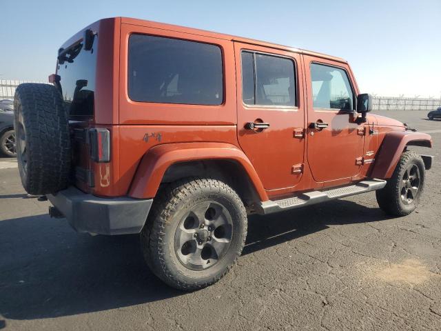 1C4BJWEG6EL258544 - 2014 JEEP WRANGLER U SAHARA ORANGE photo 3