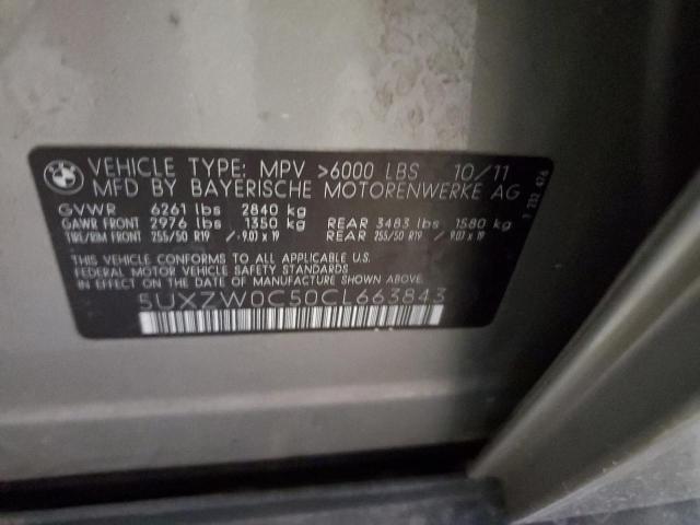 5UXZW0C50CL663843 - 2012 BMW X5 XDRIVE35D TAN photo 13