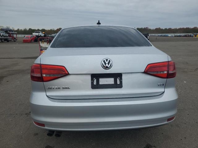 3VWLA7AJ0FM242610 - 2015 VOLKSWAGEN JETTA TDI SILVER photo 6