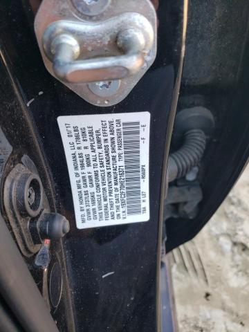 19XFC2F70HE216371 - 2017 HONDA CIVIC EX BLACK photo 12