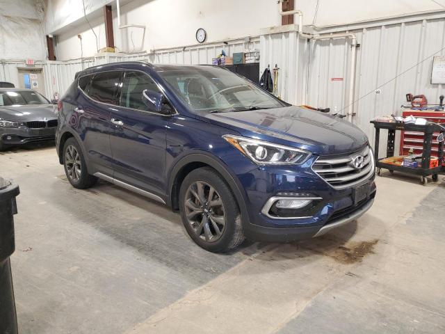 5XYZWDLA1JG507521 - 2018 HYUNDAI SANTA FE S BLUE photo 4