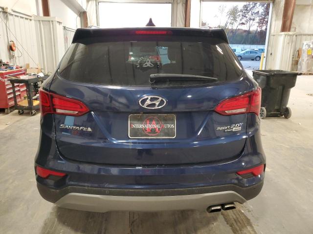 5XYZWDLA1JG507521 - 2018 HYUNDAI SANTA FE S BLUE photo 6