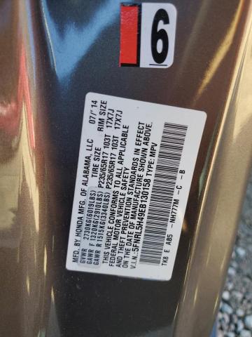 5FNRL5H49EB130158 - 2014 HONDA ODYSSEY EX CHARCOAL photo 13