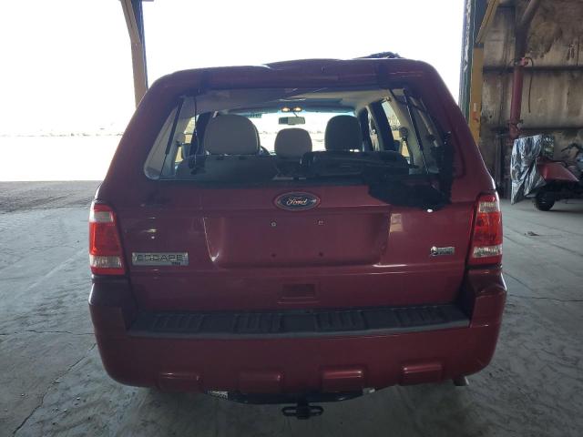 1FMCU0DG8AKD00895 - 2010 FORD ESCAPE XLT MAROON photo 6