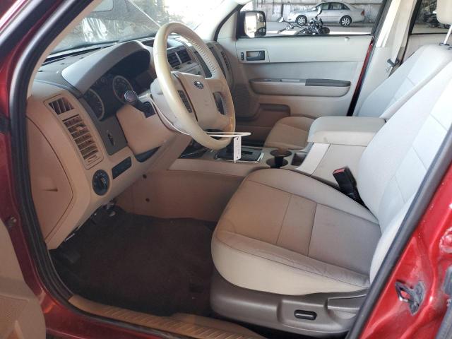 1FMCU0DG8AKD00895 - 2010 FORD ESCAPE XLT MAROON photo 7